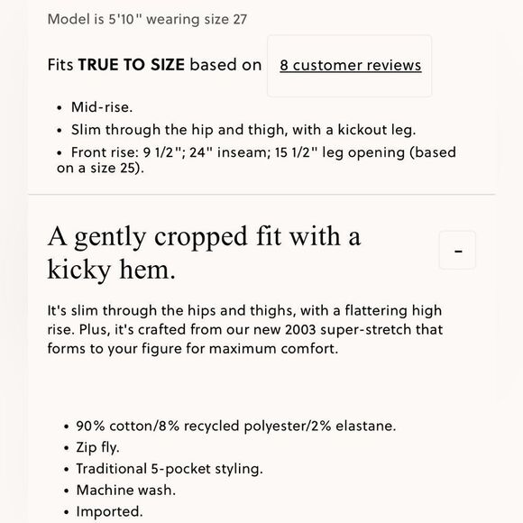 NWT J CREW mid-rise kickout jean white - Picture 7 of 8